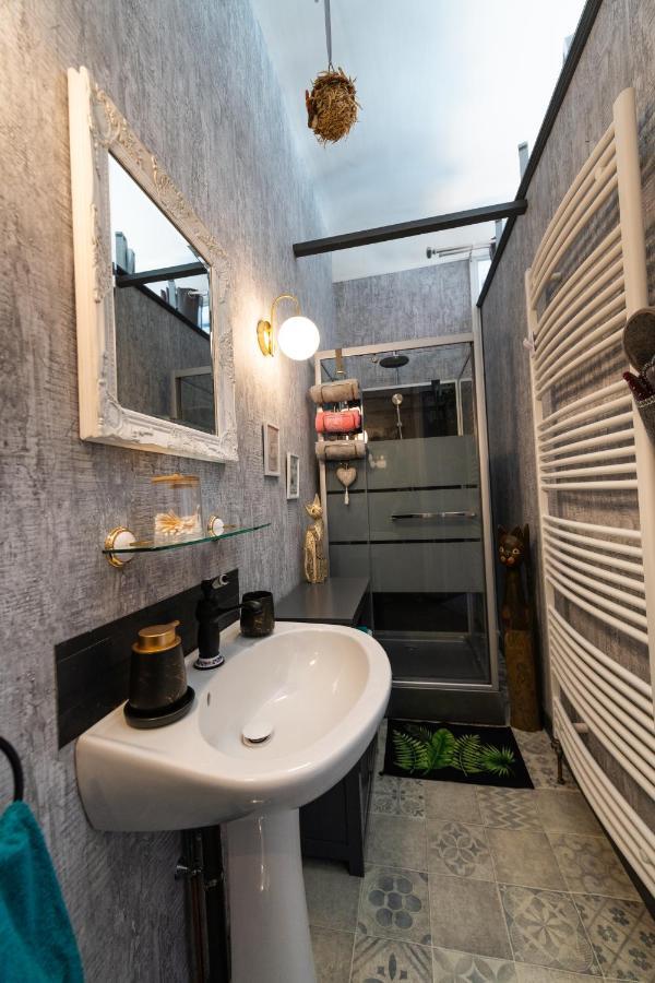 Studio Malou, Cuisine, Salle D'Eau, Terrasse Amenagee Olliergues Exterior foto